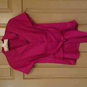 Jones New York collection raspberry short sleeve top